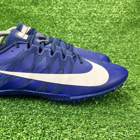 Nike Zoom Rival‎ S 9 Men's 11 Cleats w/Spikes Navy White 907564 401 Racing Shoes - Picture 5 of 17